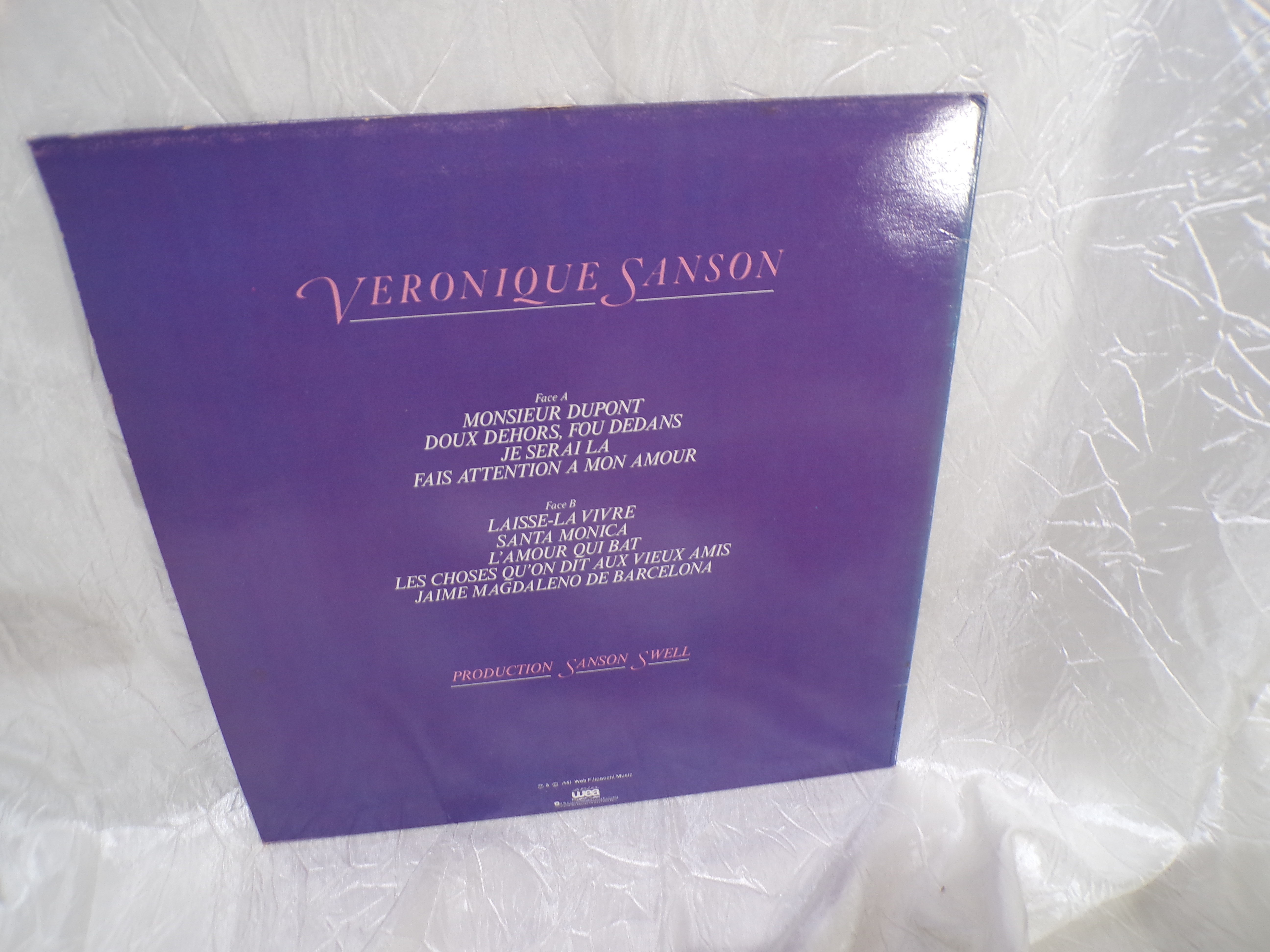 Vinyle Véronique Sanson "Laisse-la vivre" Très bon état - Vue 2 - 